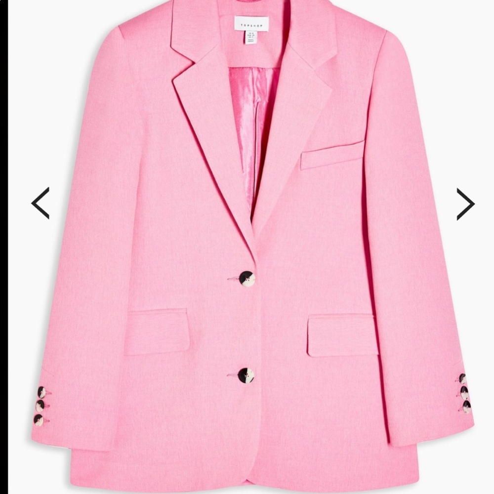 Topshop Pink Blazer US2